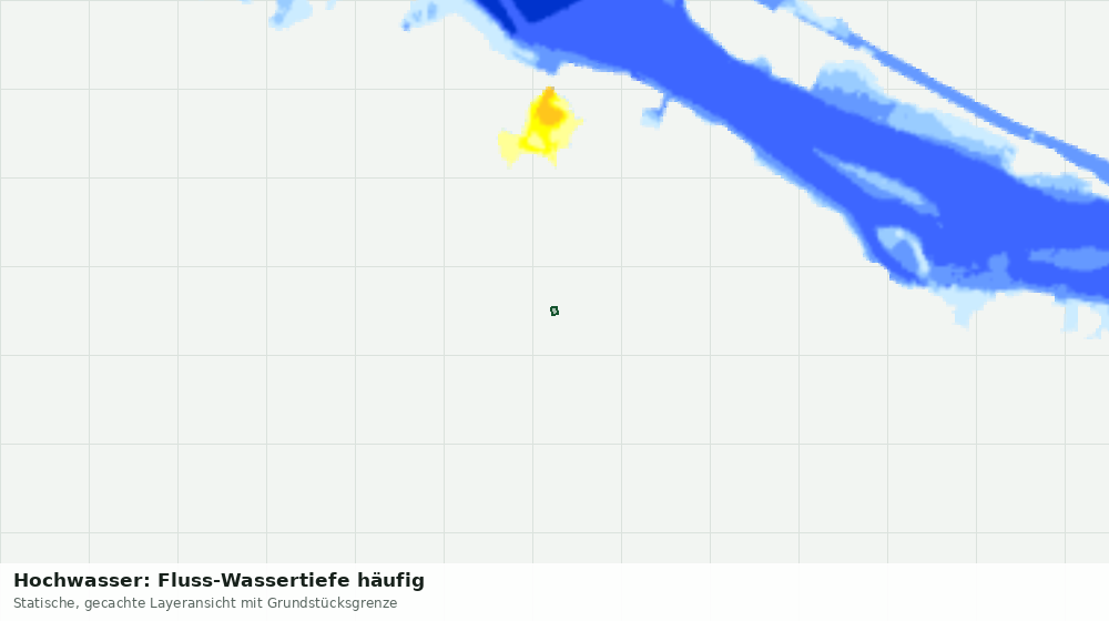 Statische Kartenansicht: Hochwasser: Fluss-Wassertiefe häufig