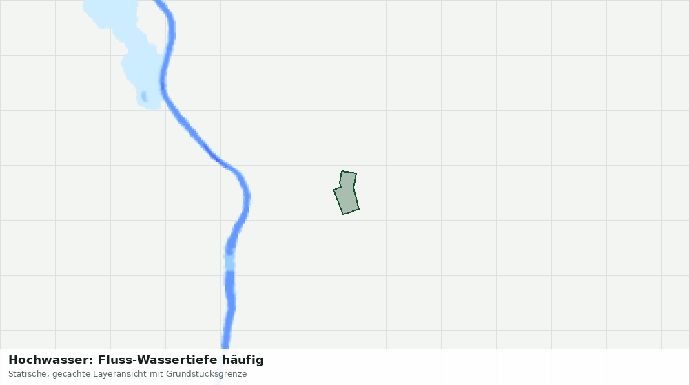 Statische Kartenansicht: Hochwasser: Fluss-Wassertiefe häufig
