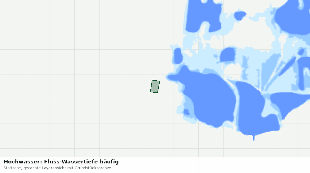 Statische Kartenansicht: Hochwasser: Fluss-Wassertiefe häufig