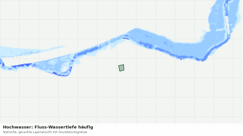 Statische Kartenansicht: Hochwasser: Fluss-Wassertiefe häufig