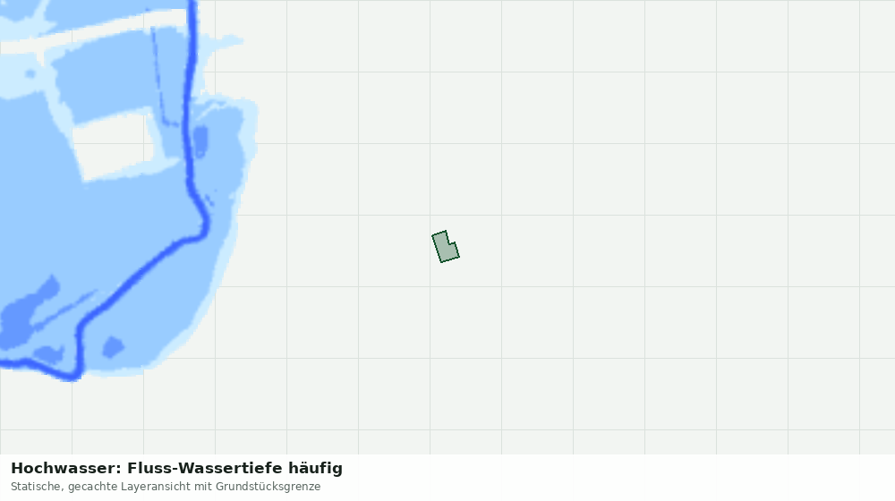Statische Kartenansicht: Hochwasser: Fluss-Wassertiefe häufig