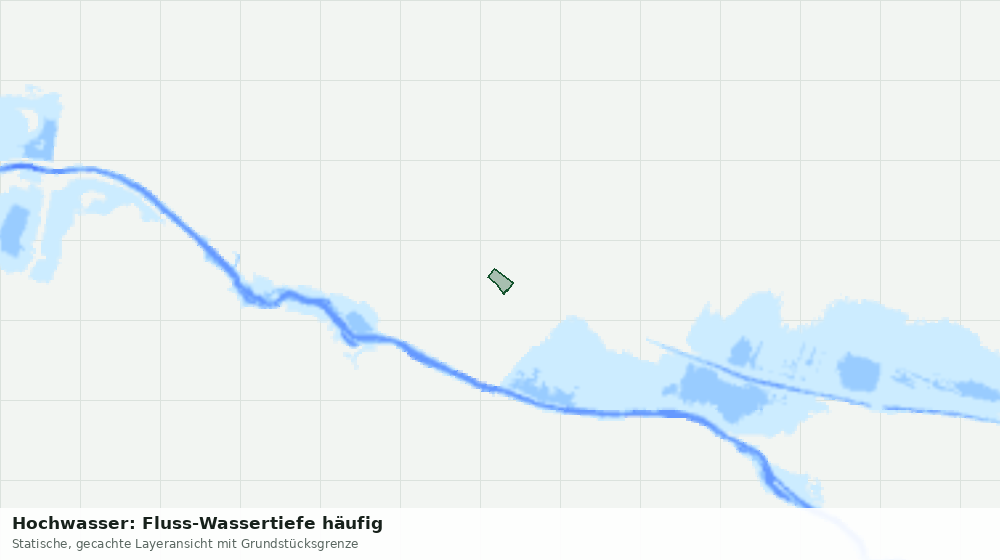 Statische Kartenansicht: Hochwasser: Fluss-Wassertiefe häufig