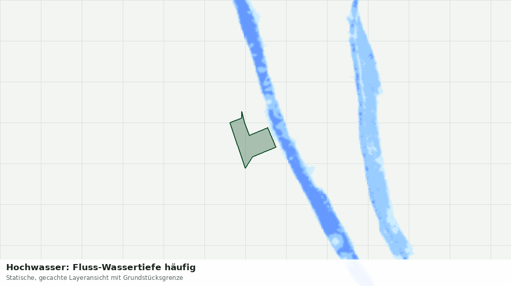 Statische Kartenansicht: Hochwasser: Fluss-Wassertiefe häufig