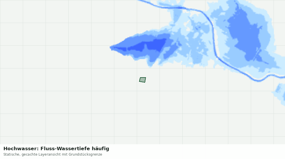 Statische Kartenansicht: Hochwasser: Fluss-Wassertiefe häufig