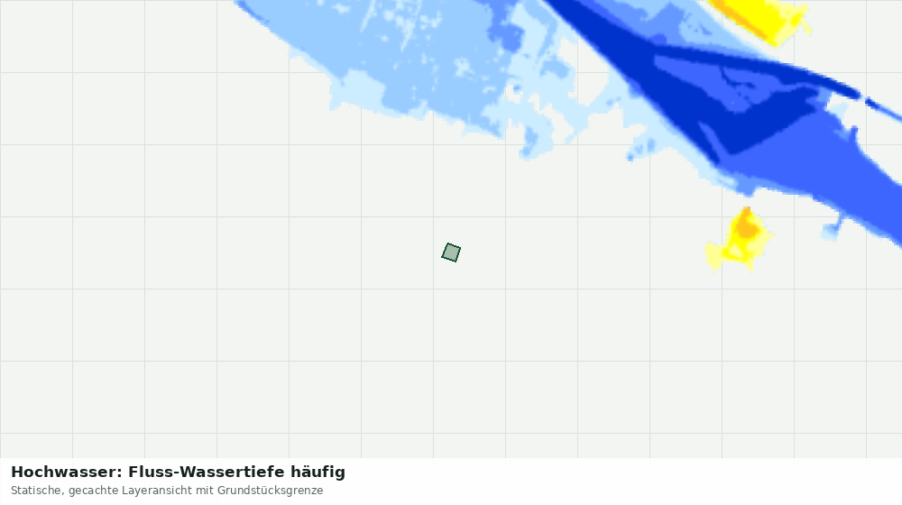 Statische Kartenansicht: Hochwasser: Fluss-Wassertiefe häufig