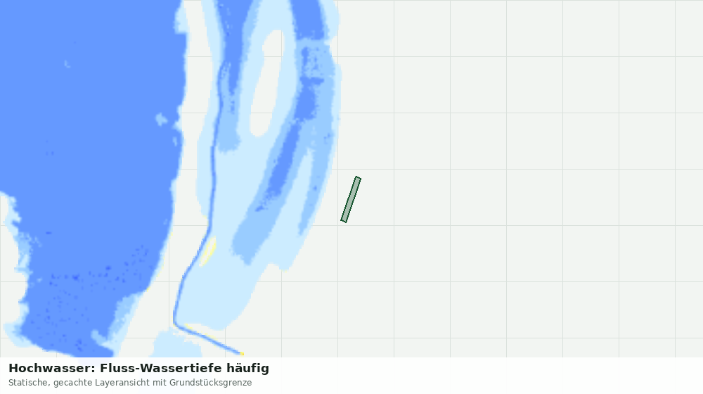 Statische Kartenansicht: Hochwasser: Fluss-Wassertiefe häufig