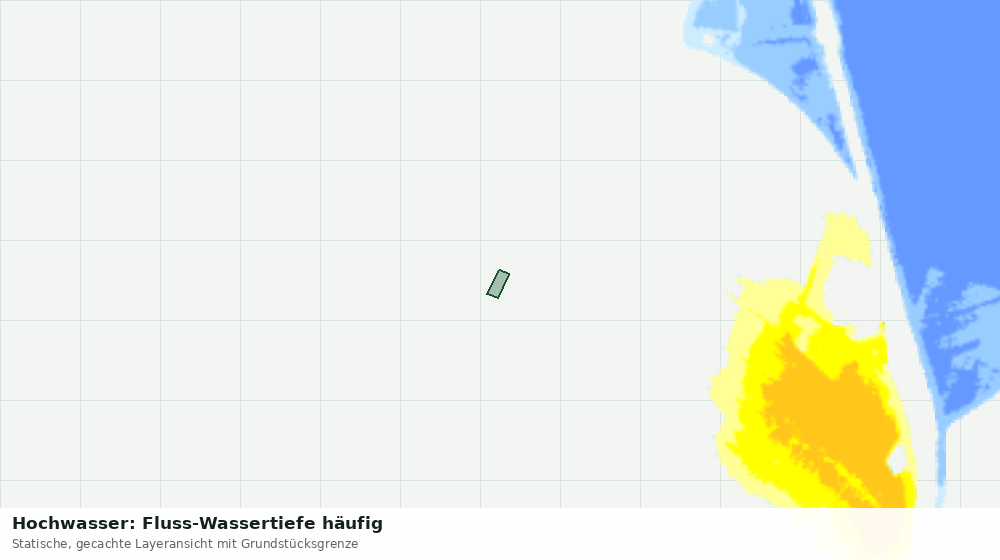 Statische Kartenansicht: Hochwasser: Fluss-Wassertiefe häufig