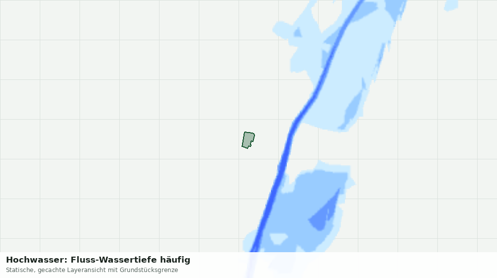Statische Kartenansicht: Hochwasser: Fluss-Wassertiefe häufig