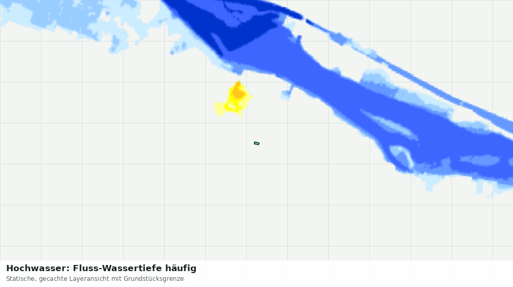Statische Kartenansicht: Hochwasser: Fluss-Wassertiefe häufig