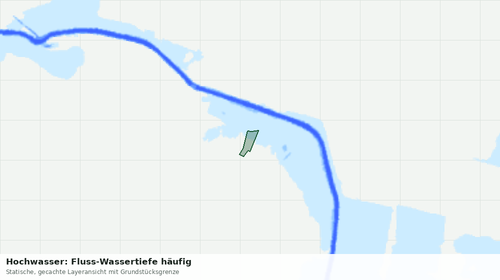 Statische Kartenansicht: Hochwasser: Fluss-Wassertiefe häufig