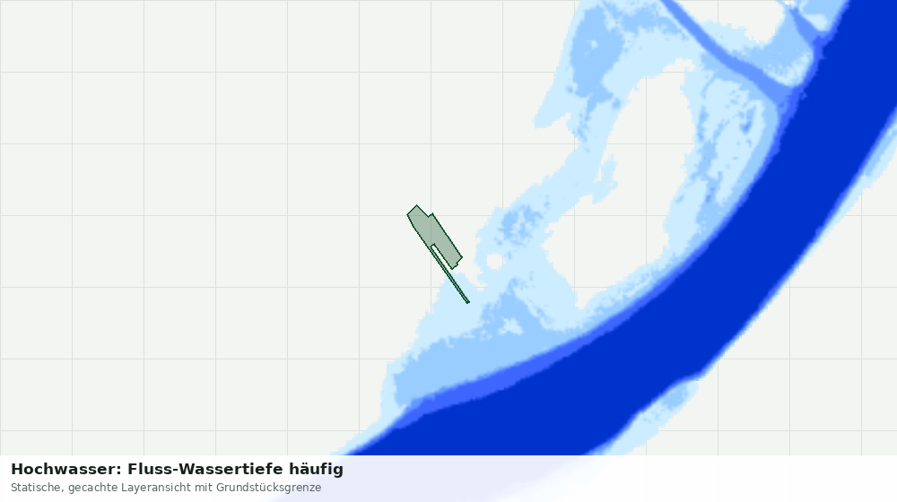 Statische Kartenansicht: Hochwasser: Fluss-Wassertiefe häufig