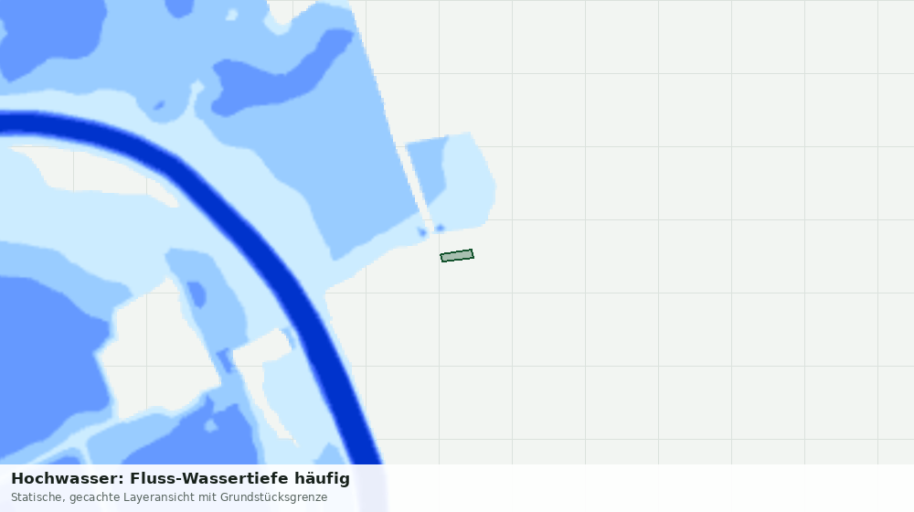 Statische Kartenansicht: Hochwasser: Fluss-Wassertiefe häufig