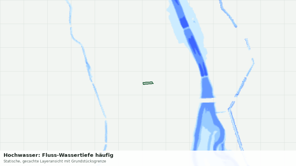Statische Kartenansicht: Hochwasser: Fluss-Wassertiefe häufig