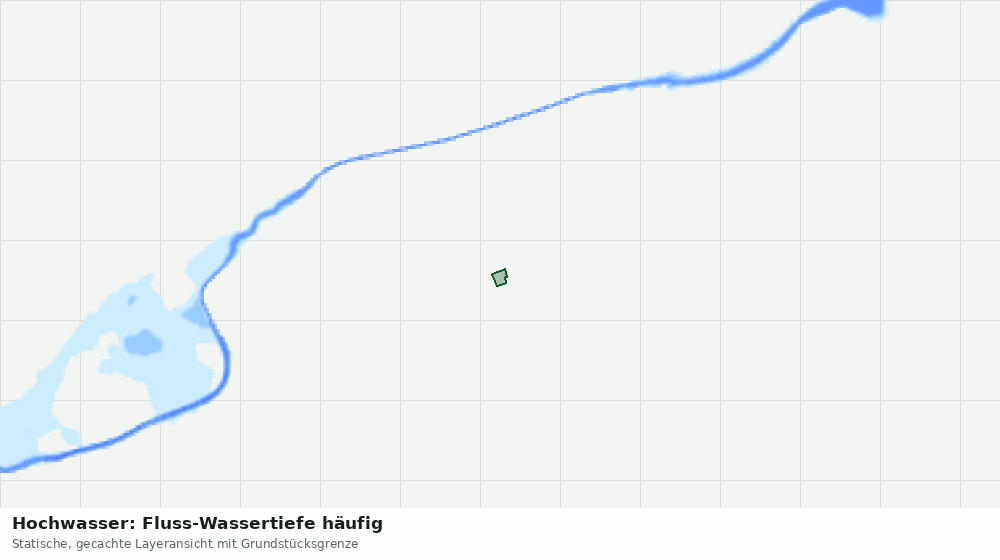 Statische Kartenansicht: Hochwasser: Fluss-Wassertiefe häufig