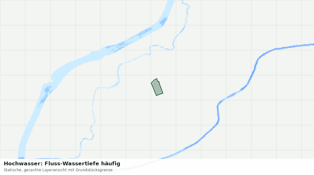 Statische Kartenansicht: Hochwasser: Fluss-Wassertiefe häufig