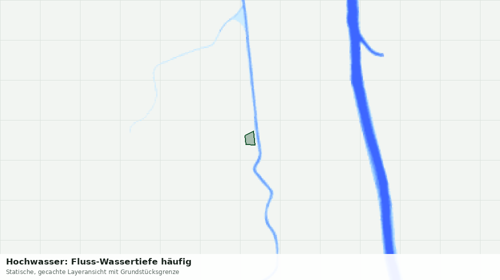 Statische Kartenansicht: Hochwasser: Fluss-Wassertiefe häufig