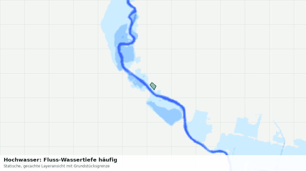 Statische Kartenansicht: Hochwasser: Fluss-Wassertiefe häufig