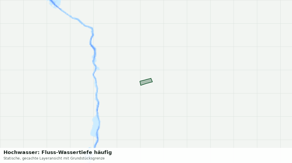 Statische Kartenansicht: Hochwasser: Fluss-Wassertiefe häufig