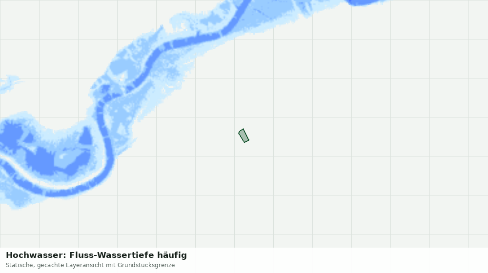 Statische Kartenansicht: Hochwasser: Fluss-Wassertiefe häufig