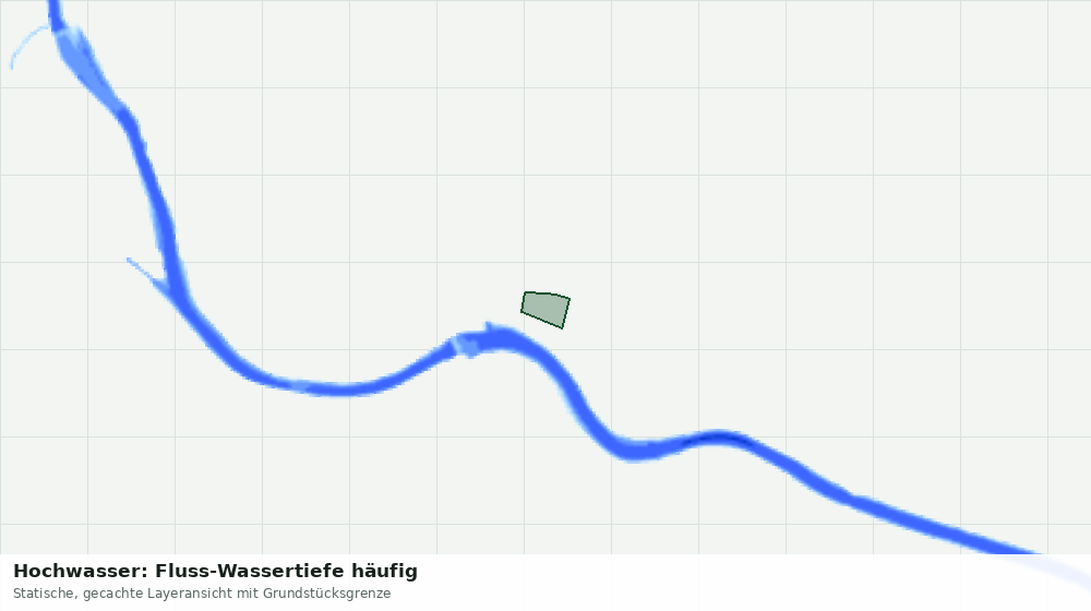 Statische Kartenansicht: Hochwasser: Fluss-Wassertiefe häufig