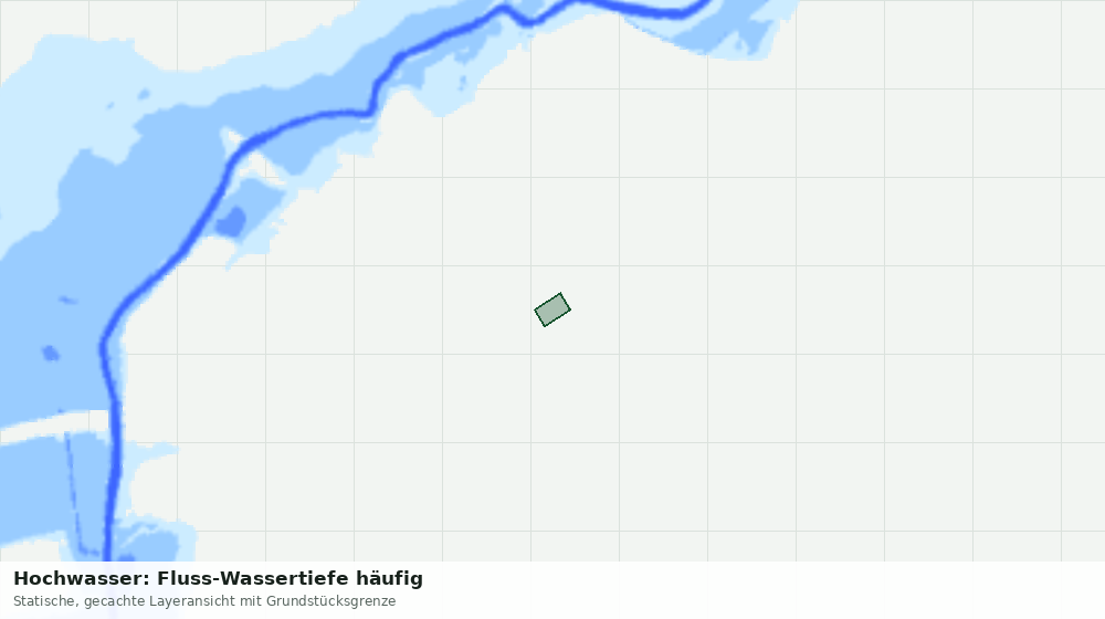 Statische Kartenansicht: Hochwasser: Fluss-Wassertiefe häufig