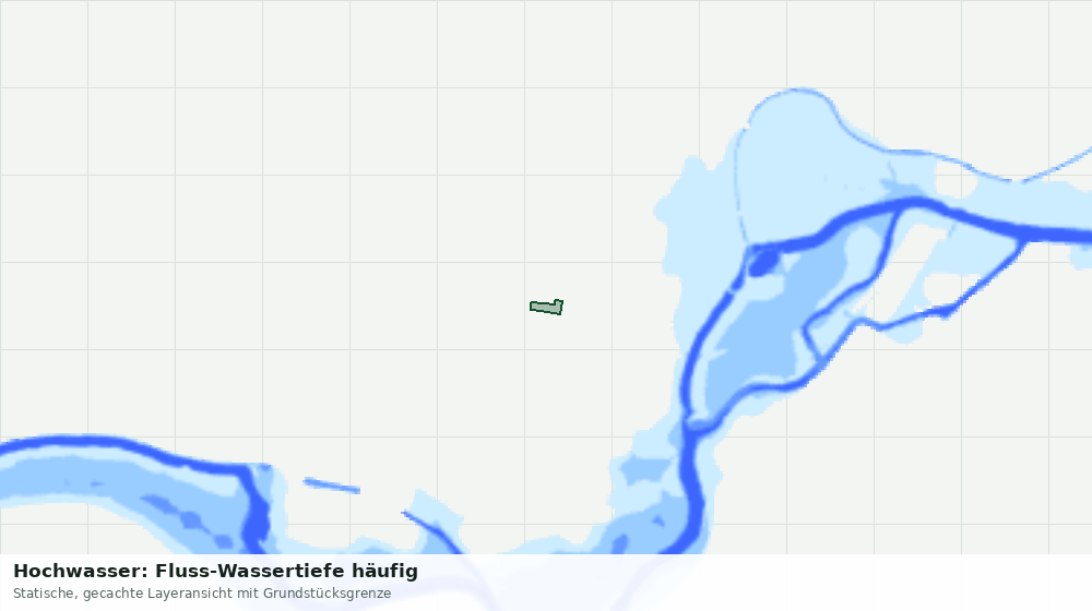 Statische Kartenansicht: Hochwasser: Fluss-Wassertiefe häufig