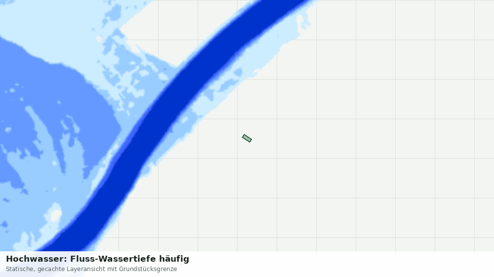 Statische Kartenansicht: Hochwasser: Fluss-Wassertiefe häufig