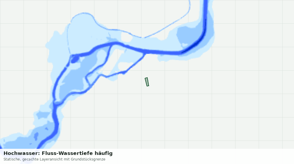Statische Kartenansicht: Hochwasser: Fluss-Wassertiefe häufig