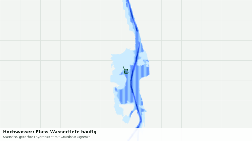 Statische Kartenansicht: Hochwasser: Fluss-Wassertiefe häufig