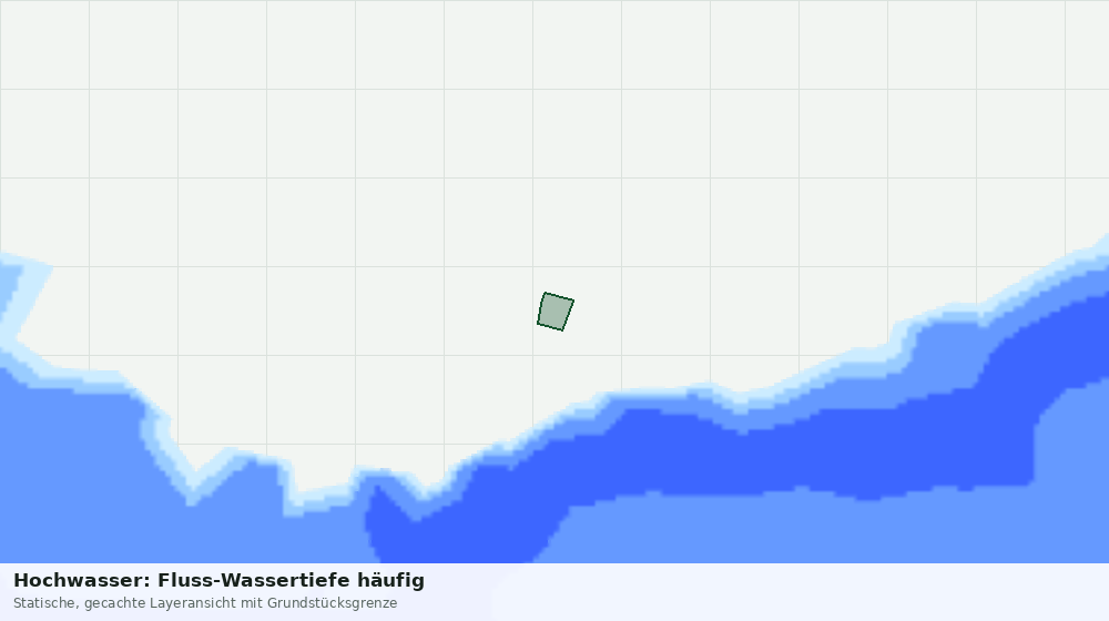 Statische Kartenansicht: Hochwasser: Fluss-Wassertiefe häufig