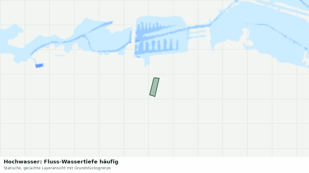 Statische Kartenansicht: Hochwasser: Fluss-Wassertiefe häufig
