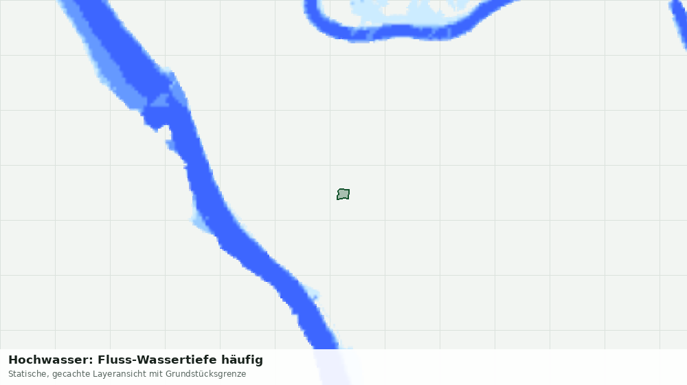 Statische Kartenansicht: Hochwasser: Fluss-Wassertiefe häufig