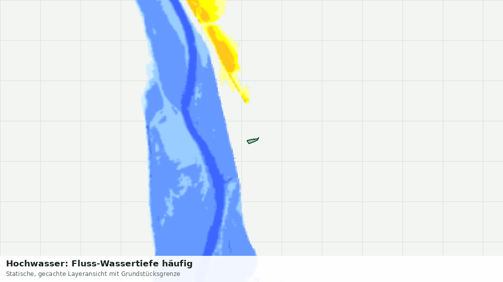 Statische Kartenansicht: Hochwasser: Fluss-Wassertiefe häufig