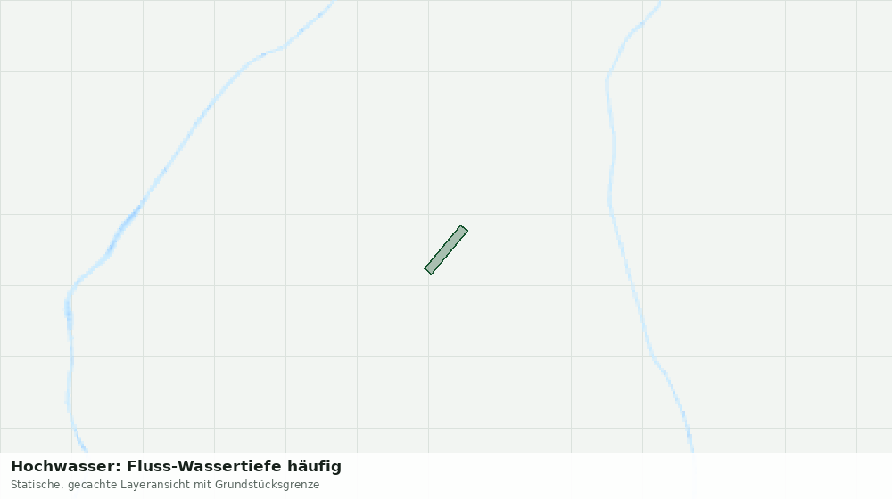 Statische Kartenansicht: Hochwasser: Fluss-Wassertiefe häufig