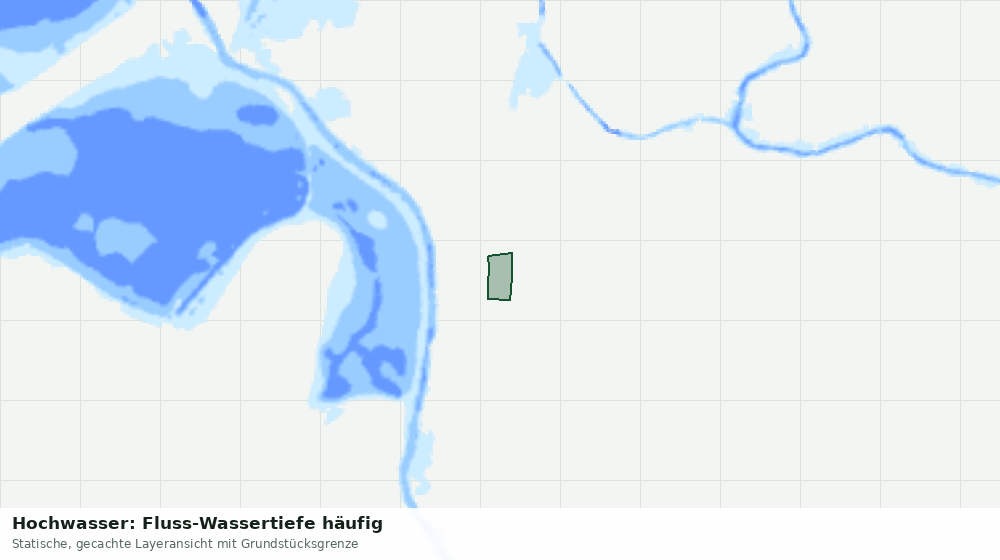 Statische Kartenansicht: Hochwasser: Fluss-Wassertiefe häufig