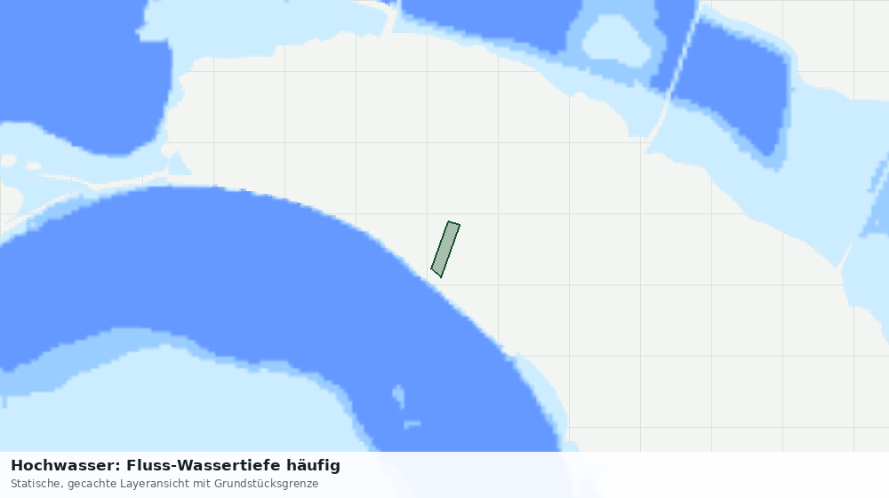Statische Kartenansicht: Hochwasser: Fluss-Wassertiefe häufig