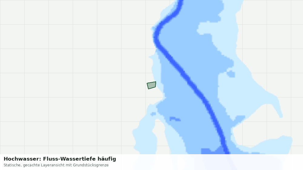 Statische Kartenansicht: Hochwasser: Fluss-Wassertiefe häufig
