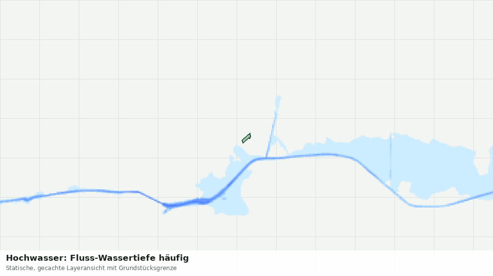 Statische Kartenansicht: Hochwasser: Fluss-Wassertiefe häufig