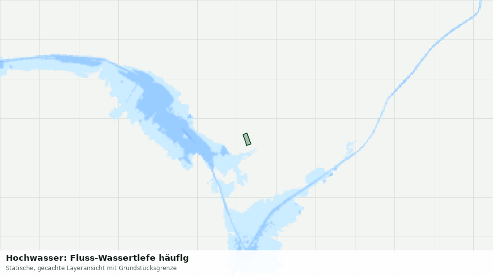 Statische Kartenansicht: Hochwasser: Fluss-Wassertiefe häufig