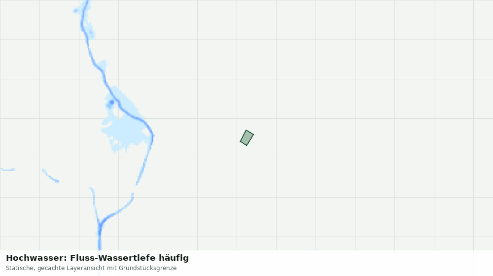 Statische Kartenansicht: Hochwasser: Fluss-Wassertiefe häufig