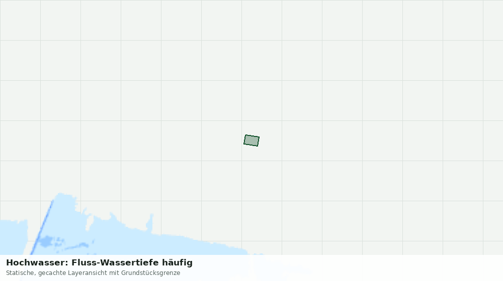 Statische Kartenansicht: Hochwasser: Fluss-Wassertiefe häufig