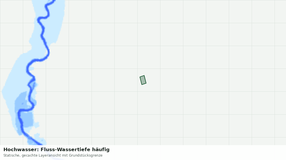 Statische Kartenansicht: Hochwasser: Fluss-Wassertiefe häufig