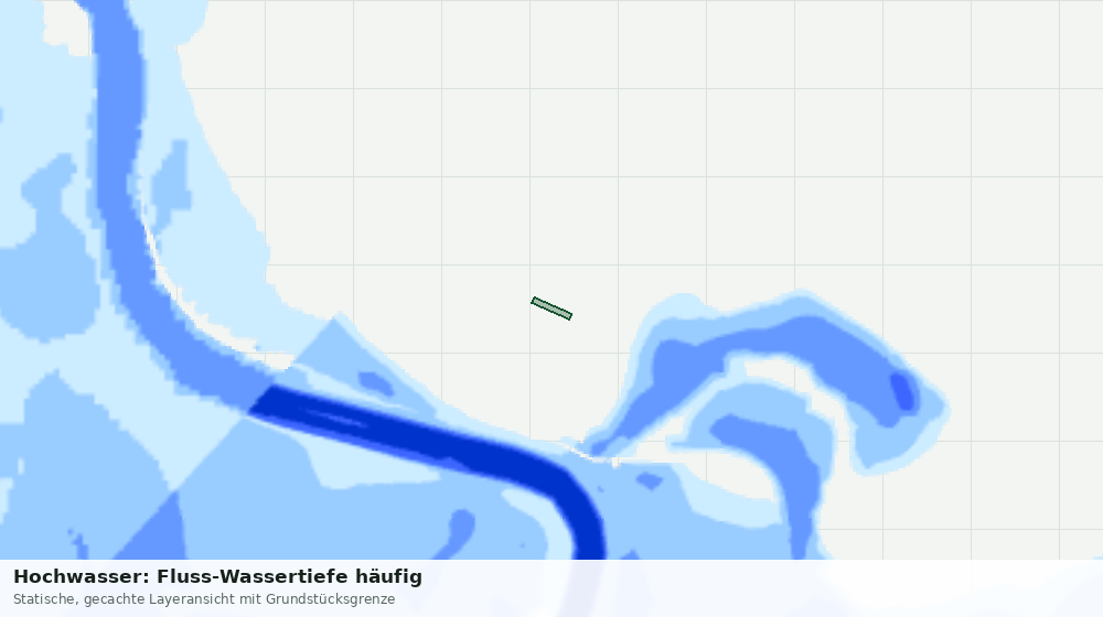 Statische Kartenansicht: Hochwasser: Fluss-Wassertiefe häufig