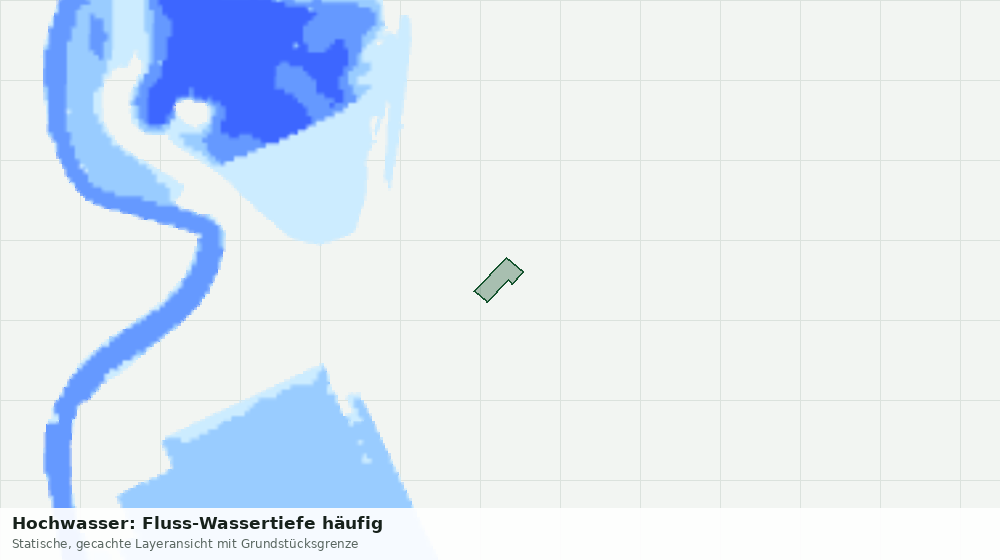 Statische Kartenansicht: Hochwasser: Fluss-Wassertiefe häufig