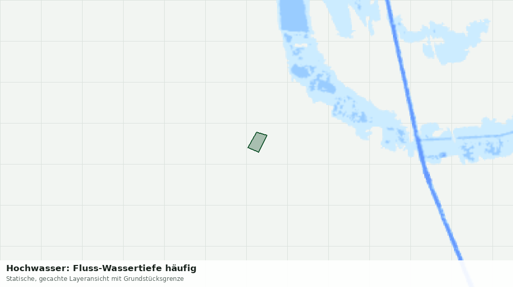 Statische Kartenansicht: Hochwasser: Fluss-Wassertiefe häufig