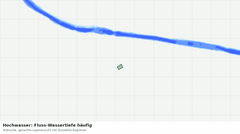 Statische Kartenansicht: Hochwasser: Fluss-Wassertiefe häufig