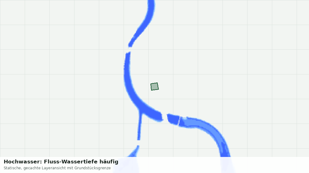 Statische Kartenansicht: Hochwasser: Fluss-Wassertiefe häufig