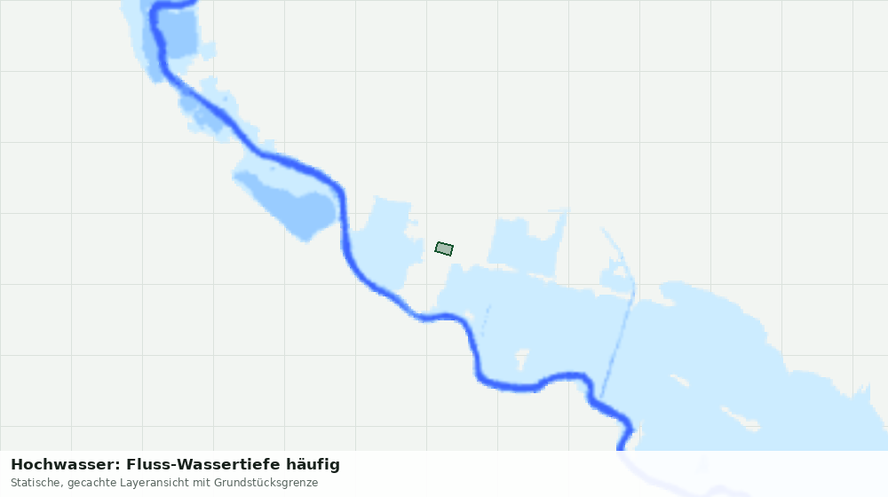 Statische Kartenansicht: Hochwasser: Fluss-Wassertiefe häufig