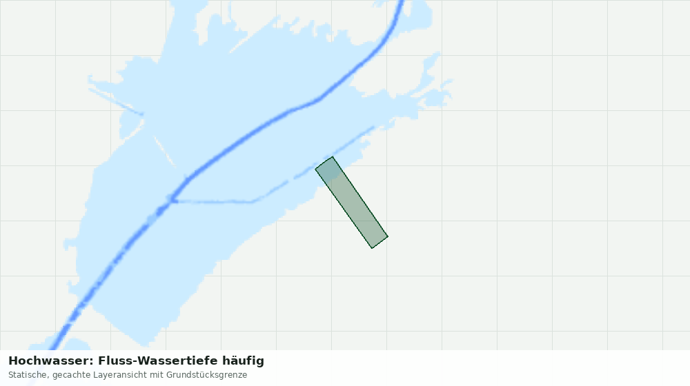 Statische Kartenansicht: Hochwasser: Fluss-Wassertiefe häufig
