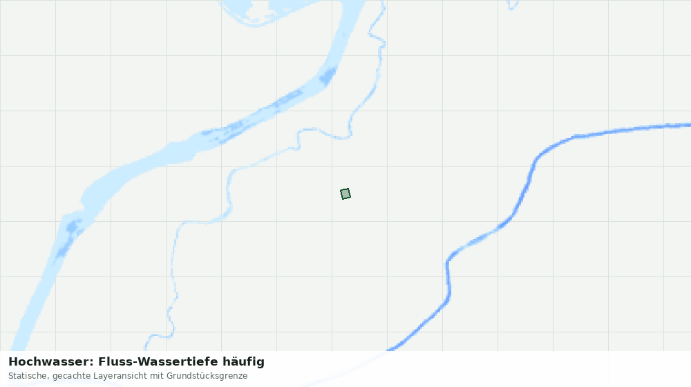 Statische Kartenansicht: Hochwasser: Fluss-Wassertiefe häufig